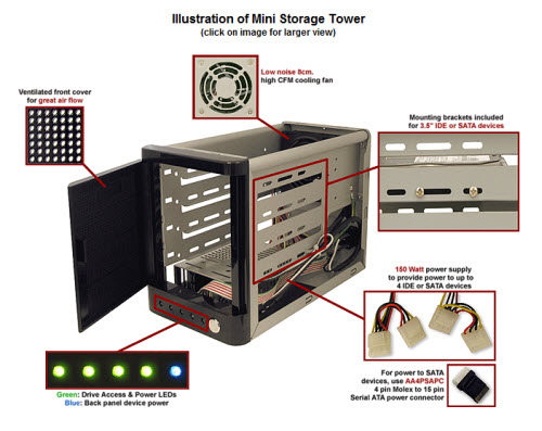 Addonics Mini Storage Tower